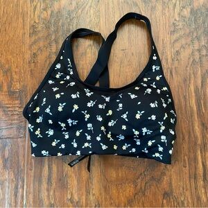 Victoria secret pink floral mesh sports bra